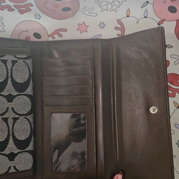 COACH Brown and Tan Monogram Signature - Picture 3 of 4